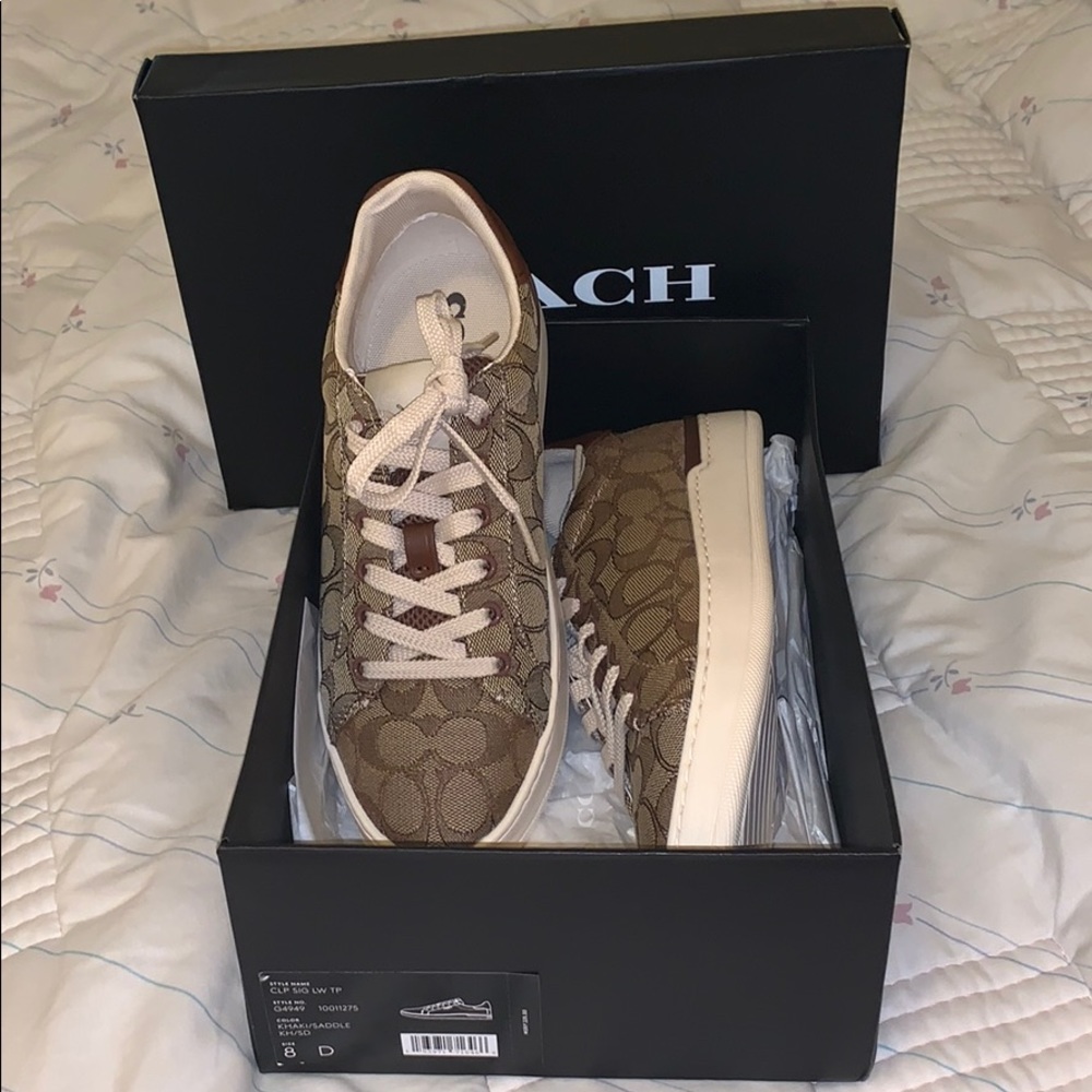 Coach Clip Signature Low Top